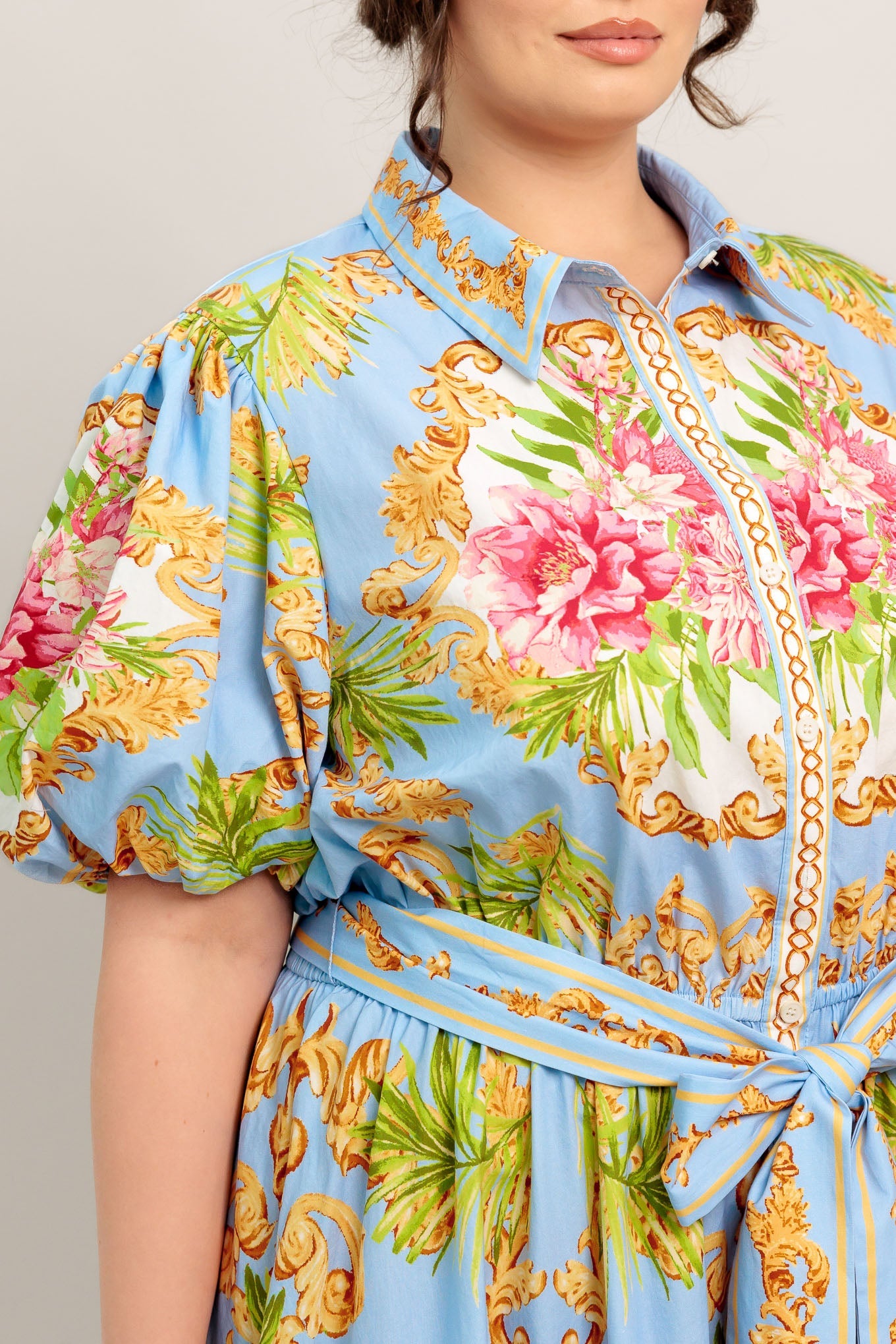 BLUE PALACE WOVEN MIDI DRESS - Love Salve