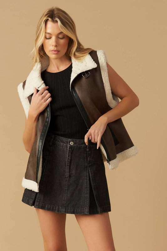 IN ANOTHER LIFE LEATHER VEST Flying Tomato