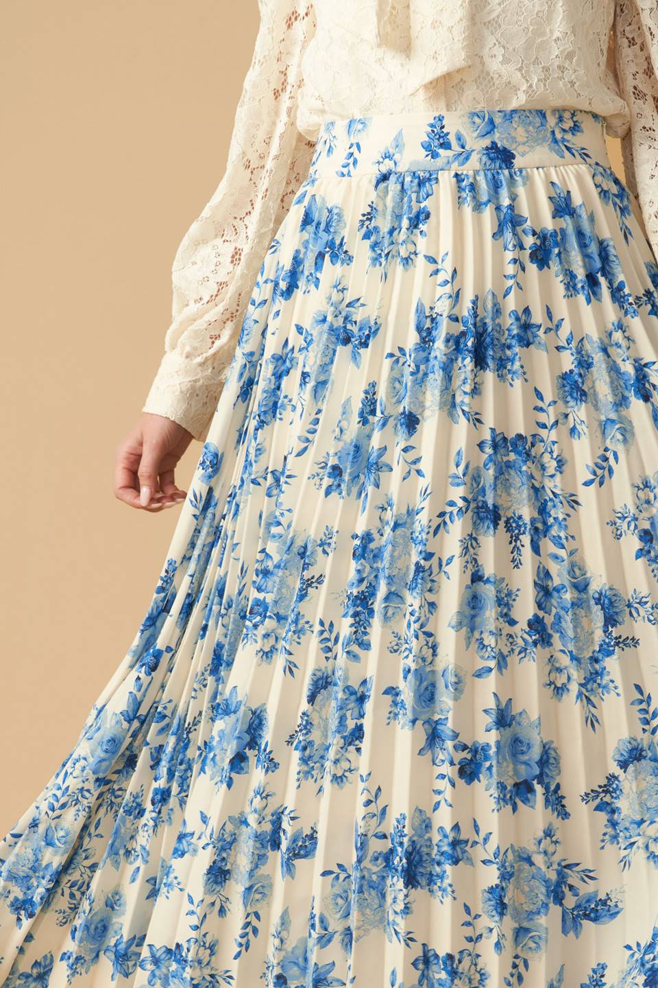 STARS IN MY HEART WOVEN MIDI SKIRT Flying Tomato