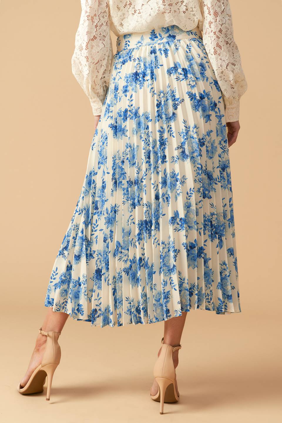 STARS IN MY HEART WOVEN MIDI SKIRT Flying Tomato