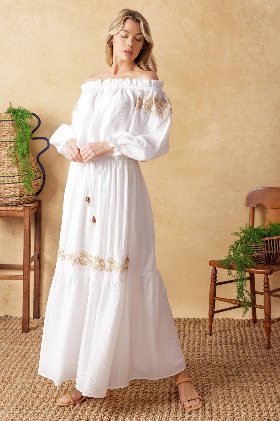 FULL SPEED AHEAD WOVEN MAXI SKIRT Flying Tomato