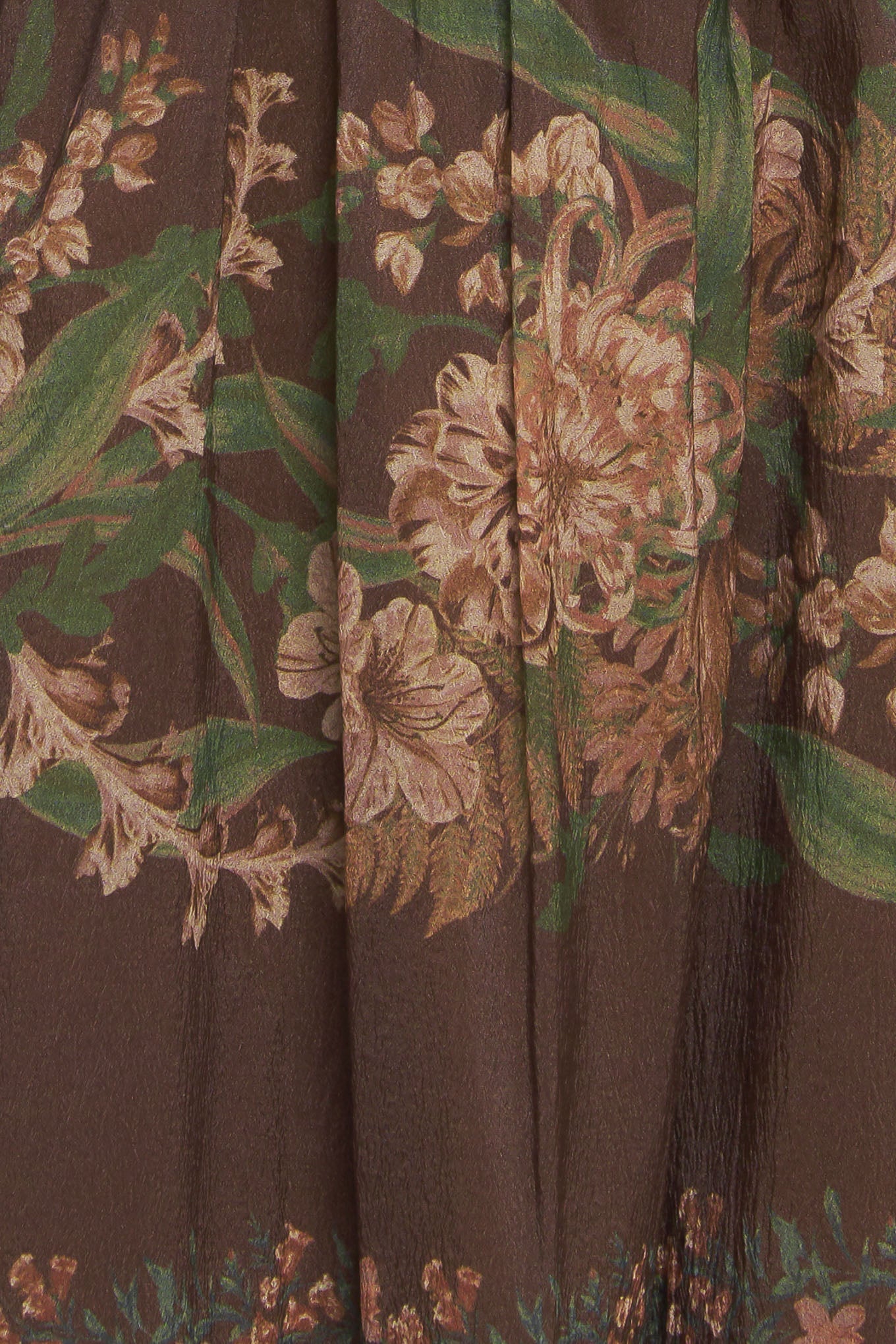 Celebrity Moment Woven Maxi Skirt Elastic Waist Print Flying Tomato