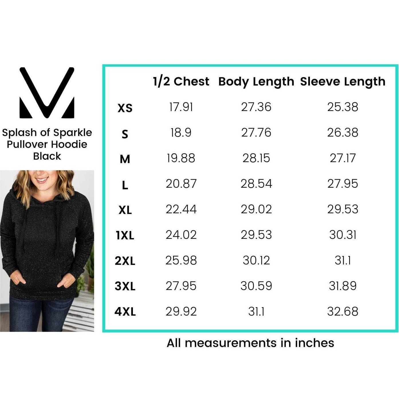 Black Glitter Sparkle Hoodie MM