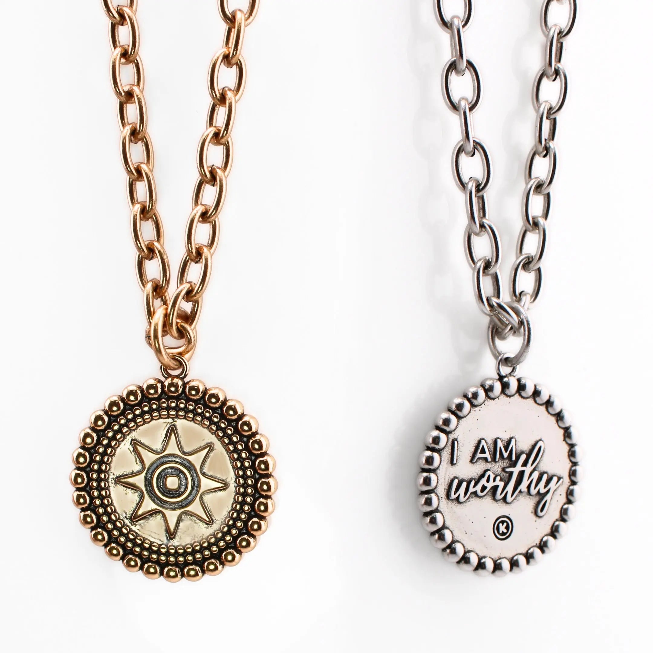 I Am Worthy Sun Essential Necklace Katia Designs