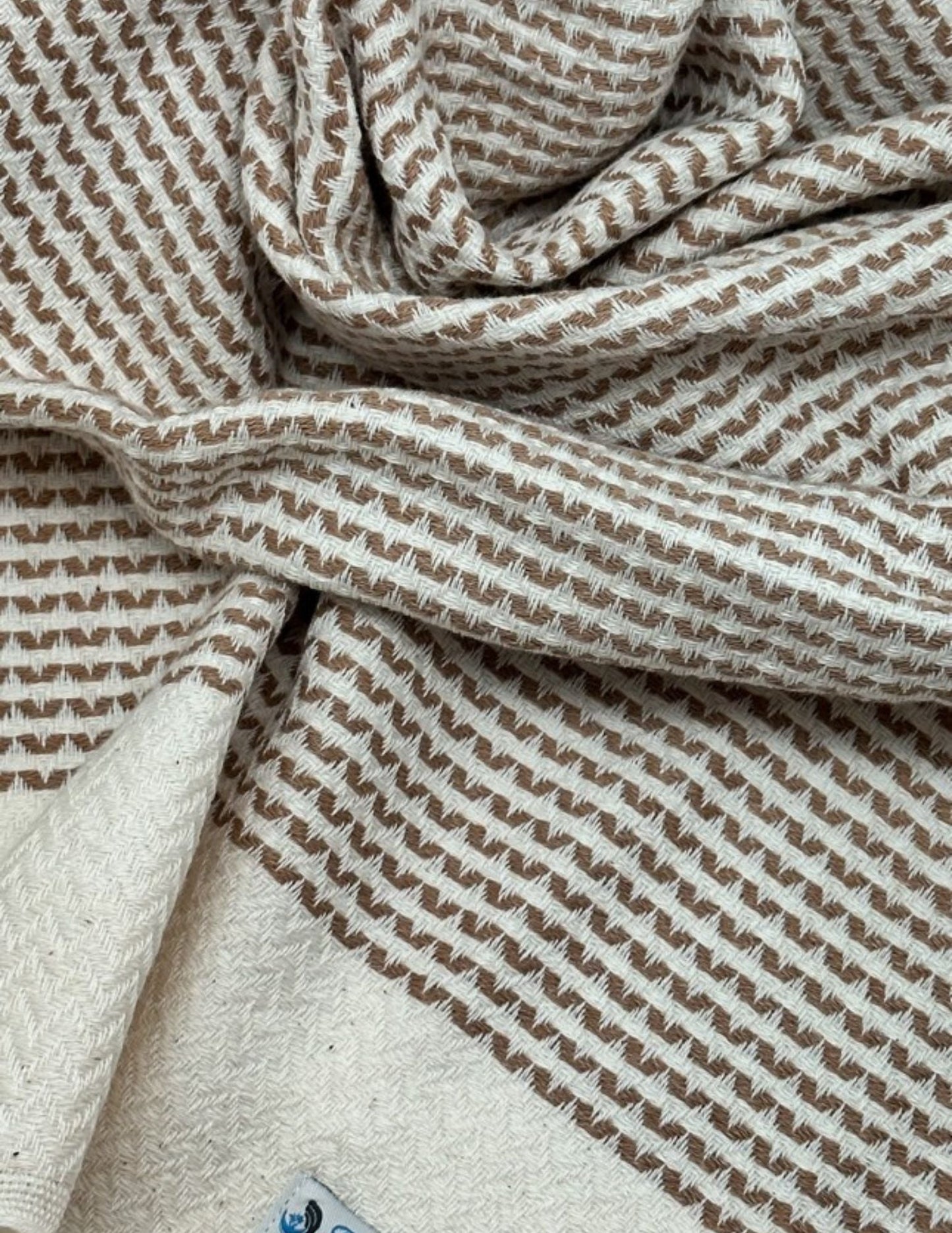 Dotty Hand Towel 100 Percent Natural Turkish Cotton 17 Inch W x 39 Inch L Eco Friendly Quick Drying Soft and Absorbent - Love Salve 
