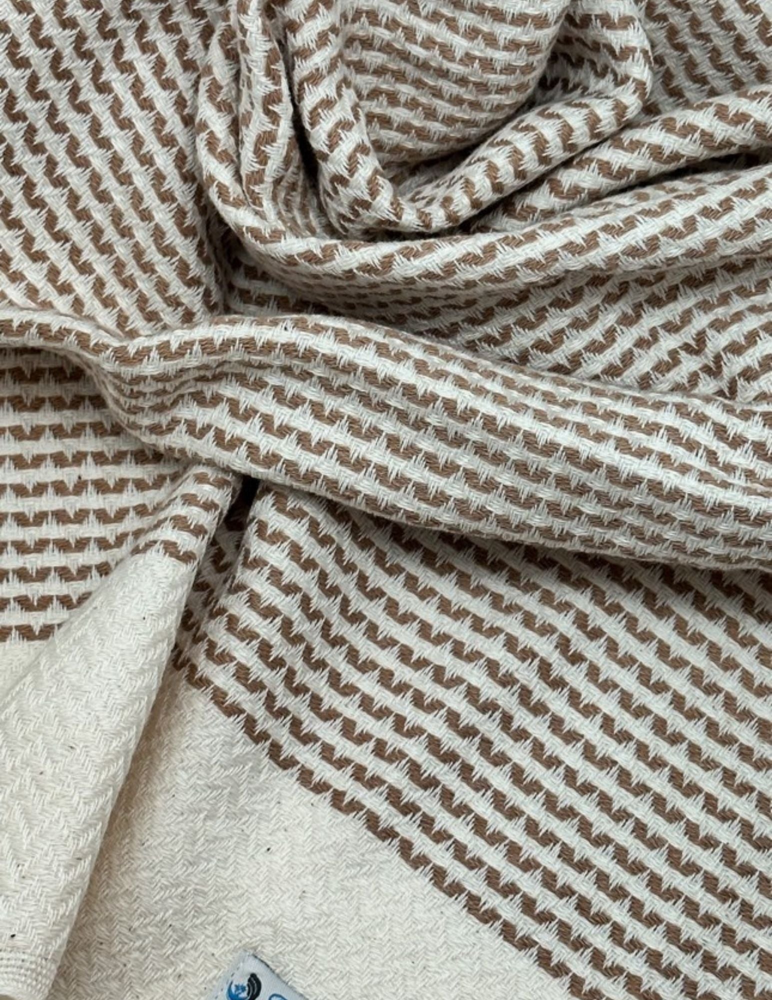 Dotty Hand Towel 100 Percent Natural Turkish Cotton 17 Inch W x 39 Inch L Eco Friendly Quick Drying Soft and Absorbent - Love Salve 