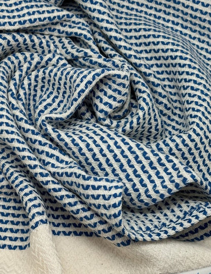 Dotty Hand Towel 100 Percent Natural Turkish Cotton 17 Inch W x 39 Inch L Eco Friendly Quick Drying Soft and Absorbent - Love Salve 