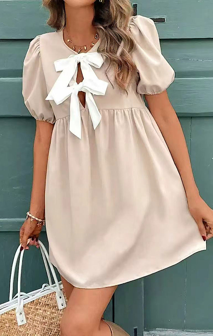 Tie front babydoll dress Miss Sparkling