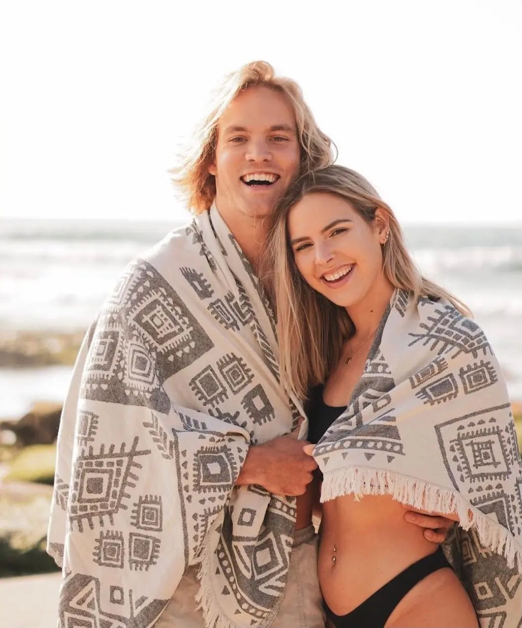 Eye Turkish Towel 100 Percent Natural Cotton 40 Inch by 70 Inch Versatile Beach Bath and Picnic Blanket - Love Salve 