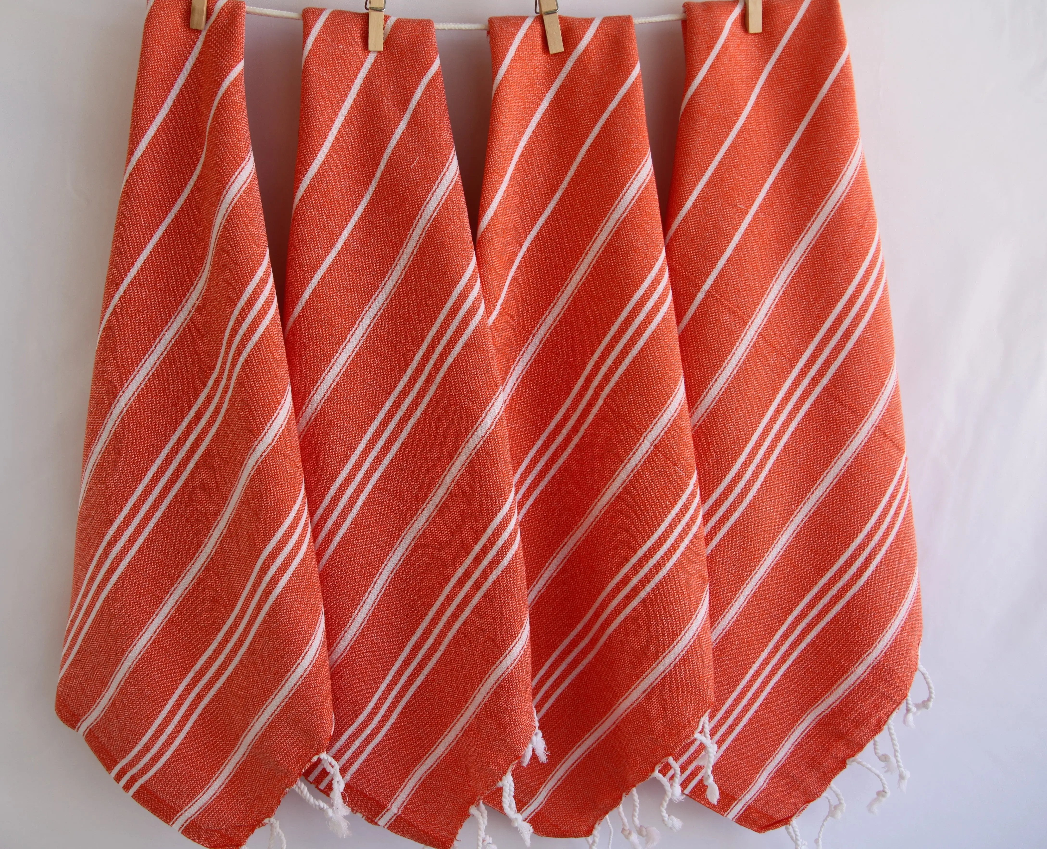 Monaco Hand Towel 100 Percent Natural Turkish Cotton 20 Inch W x 36 Inch L Eco Friendly Quick Drying Soft Large Size - Love Salve 