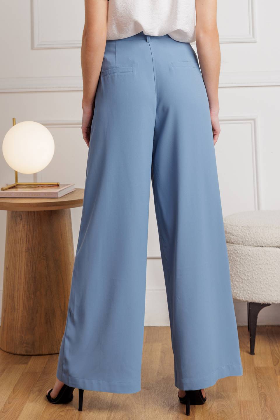 How Can It Be Woven Pants with Side Pockets and Wide Leg