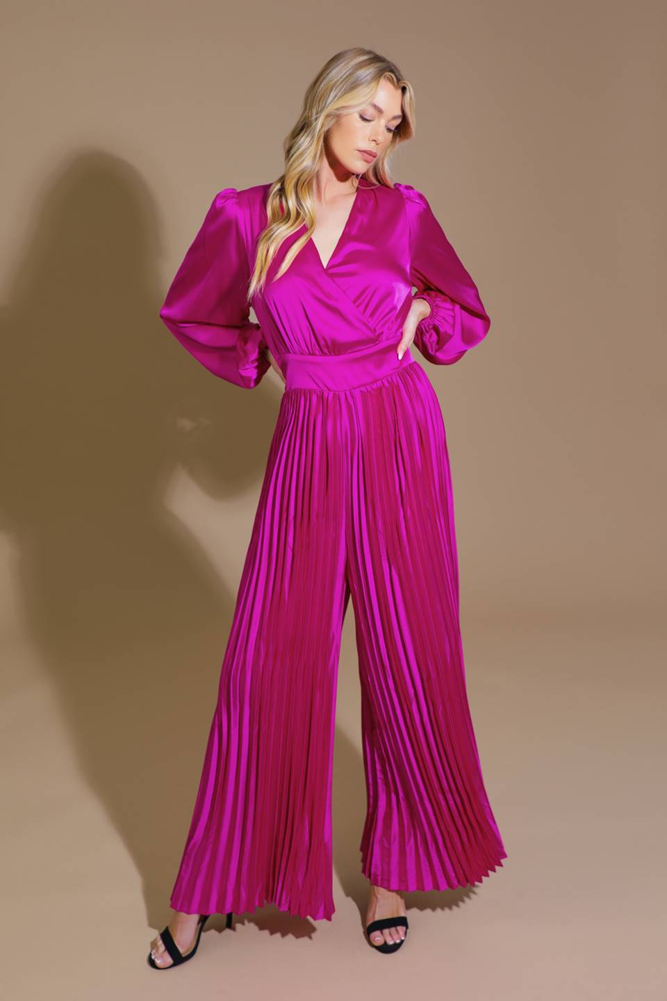 CRUSHING ON YOU SATIN JUMPSUIT Flying Tomato