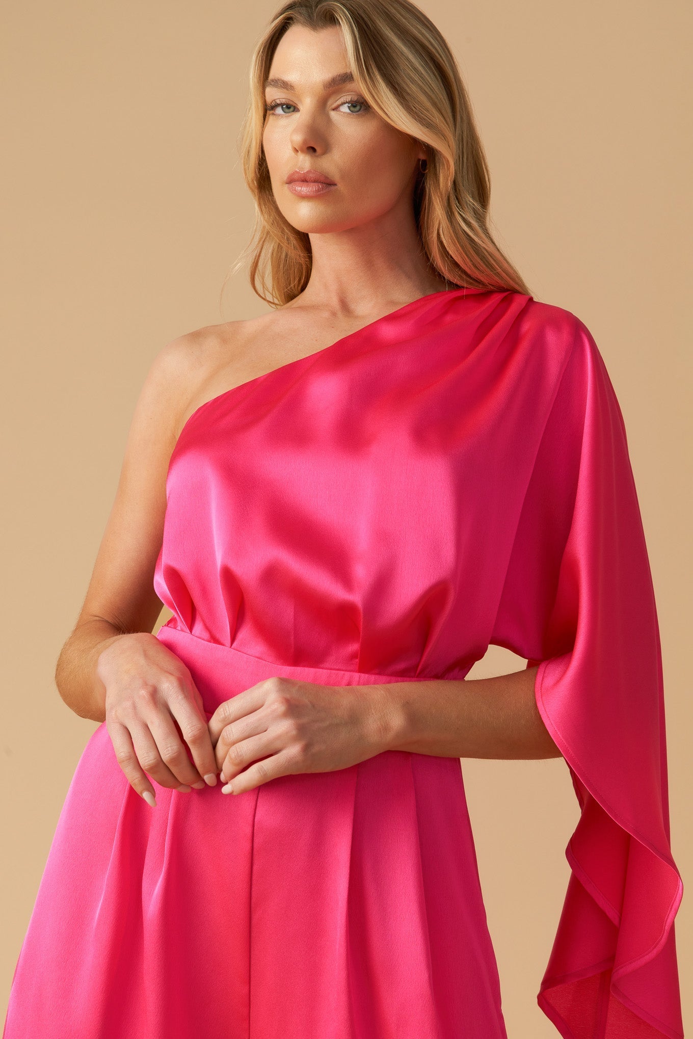DOWN MEMORY LANE WOVEN SATIN JUMPSUIT Flying Tomato