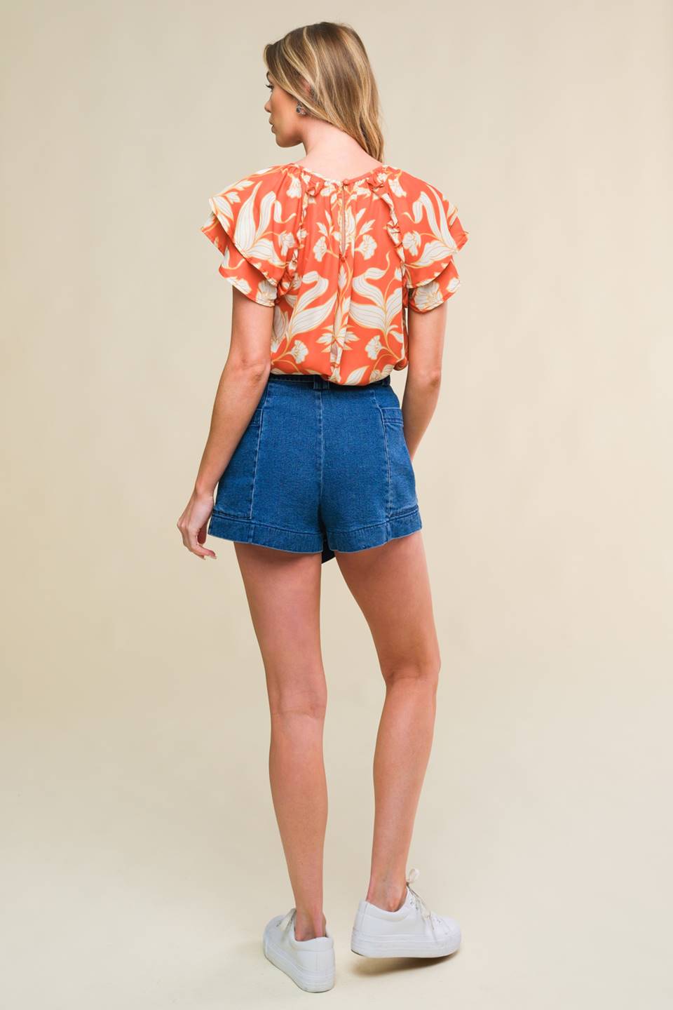 AZURE ELEGANCE DENIM SKORT Flying Tomato