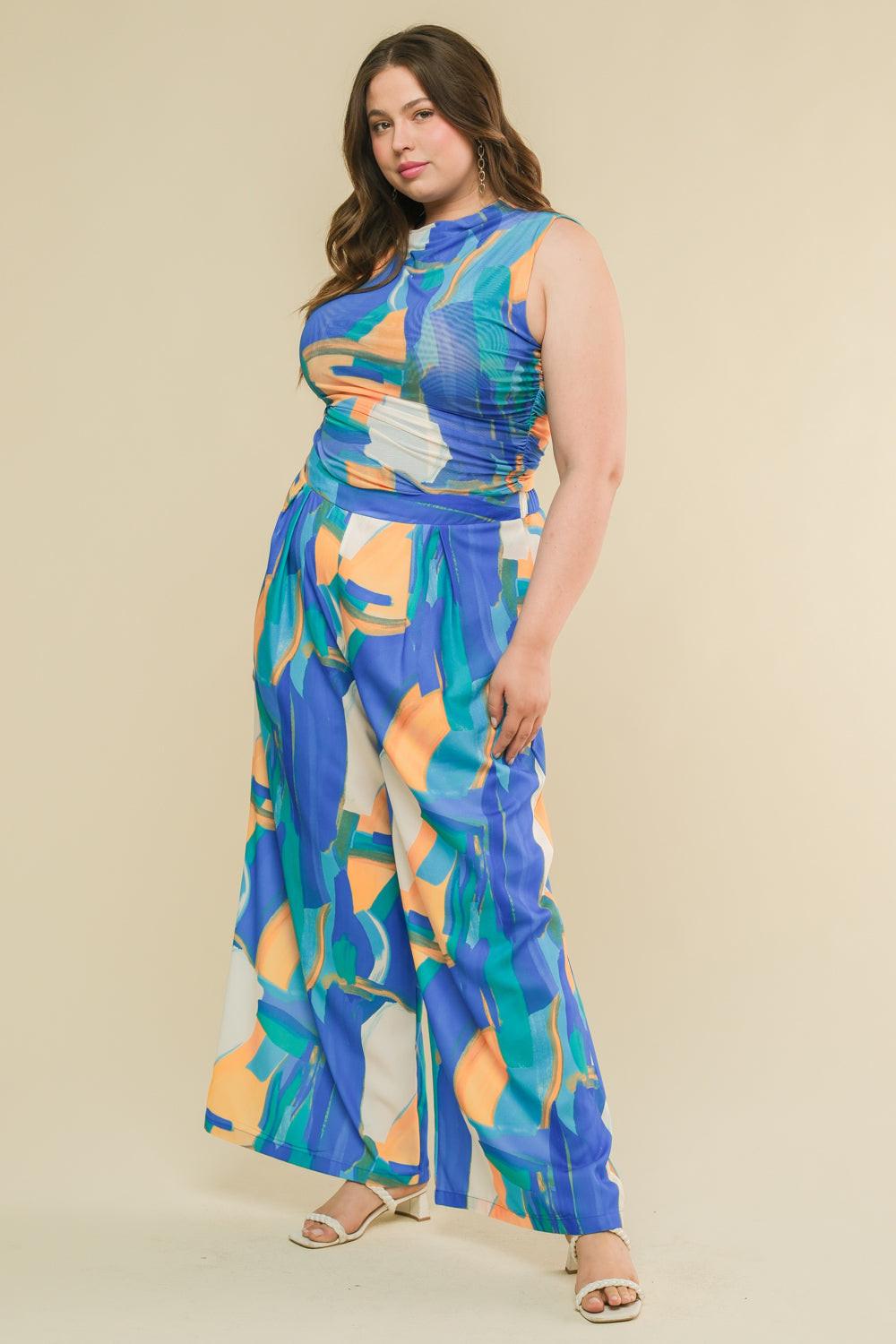 Detail of the hemline on the Flying Tomato DEVOTED LOVER WOVEN PANTS, showing the clean finish and comfortable design.