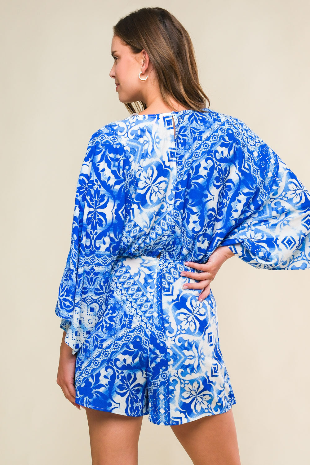 MOMENT MAKER WOVEN ROMPER Flying Tomato