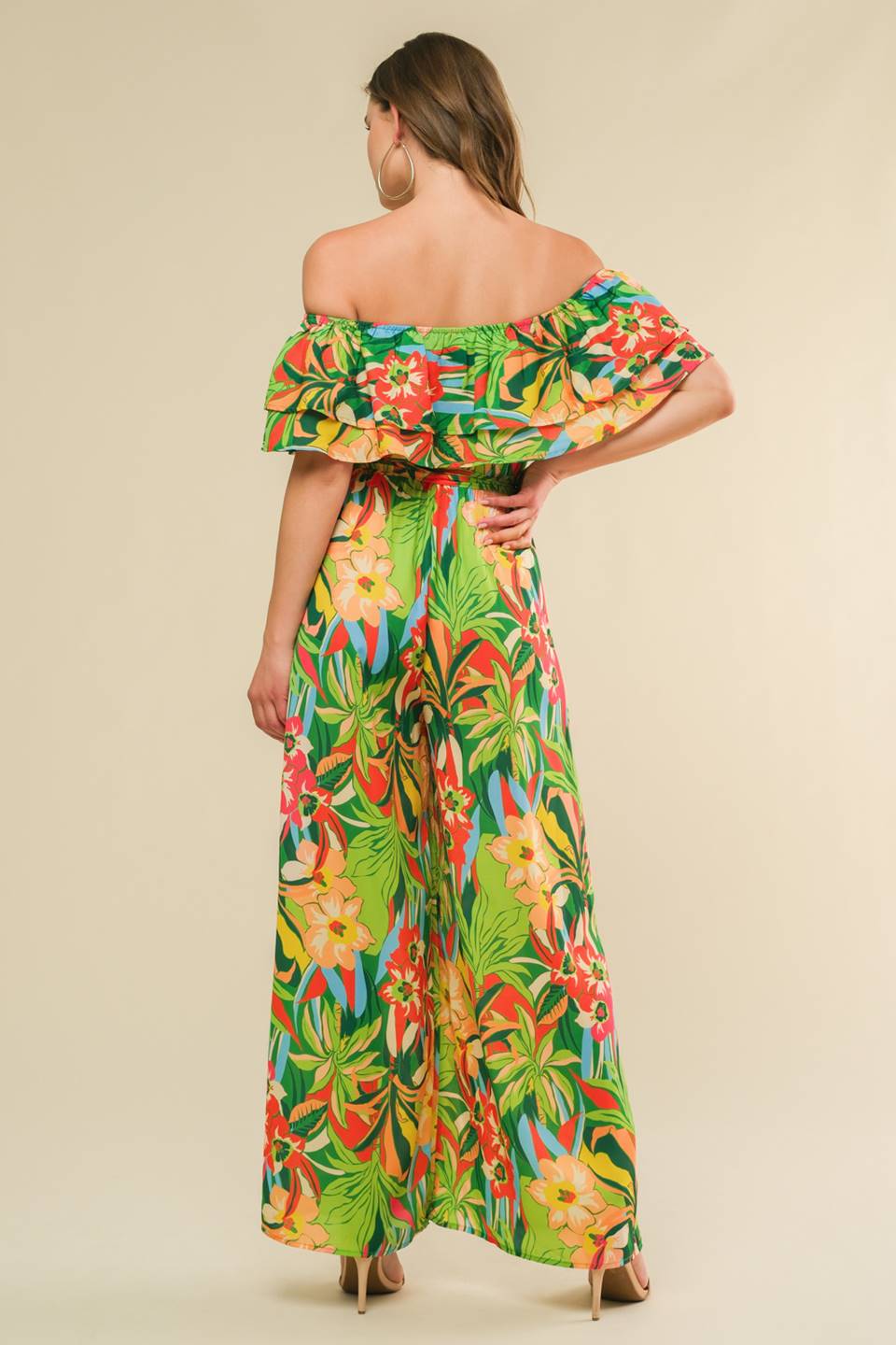 DARING HEART WOVEN JUMPSUIT Flying Tomato