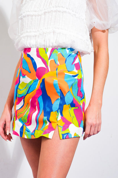 AMAZING EVENING WOVEN SKORT