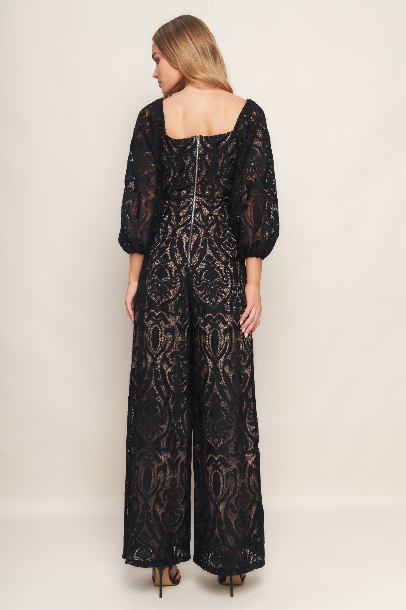 TREASURE TROVE WOVEN LACE JUMPSUIT Flying Tomato