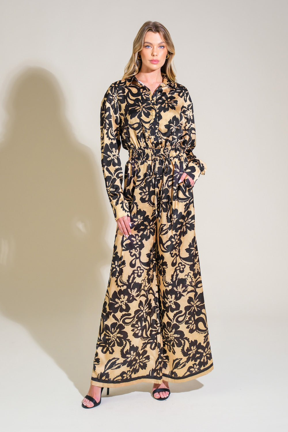 MIDNIGHT OASIS WOVEN JUMPSUIT Flying Tomato