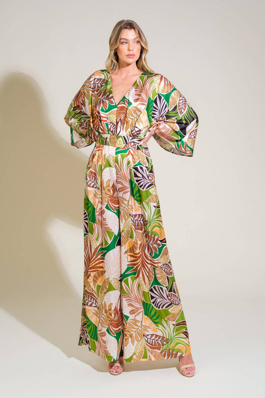 RIPPLE EFFECT WOVEN JUMPSUIT Flying Tomato