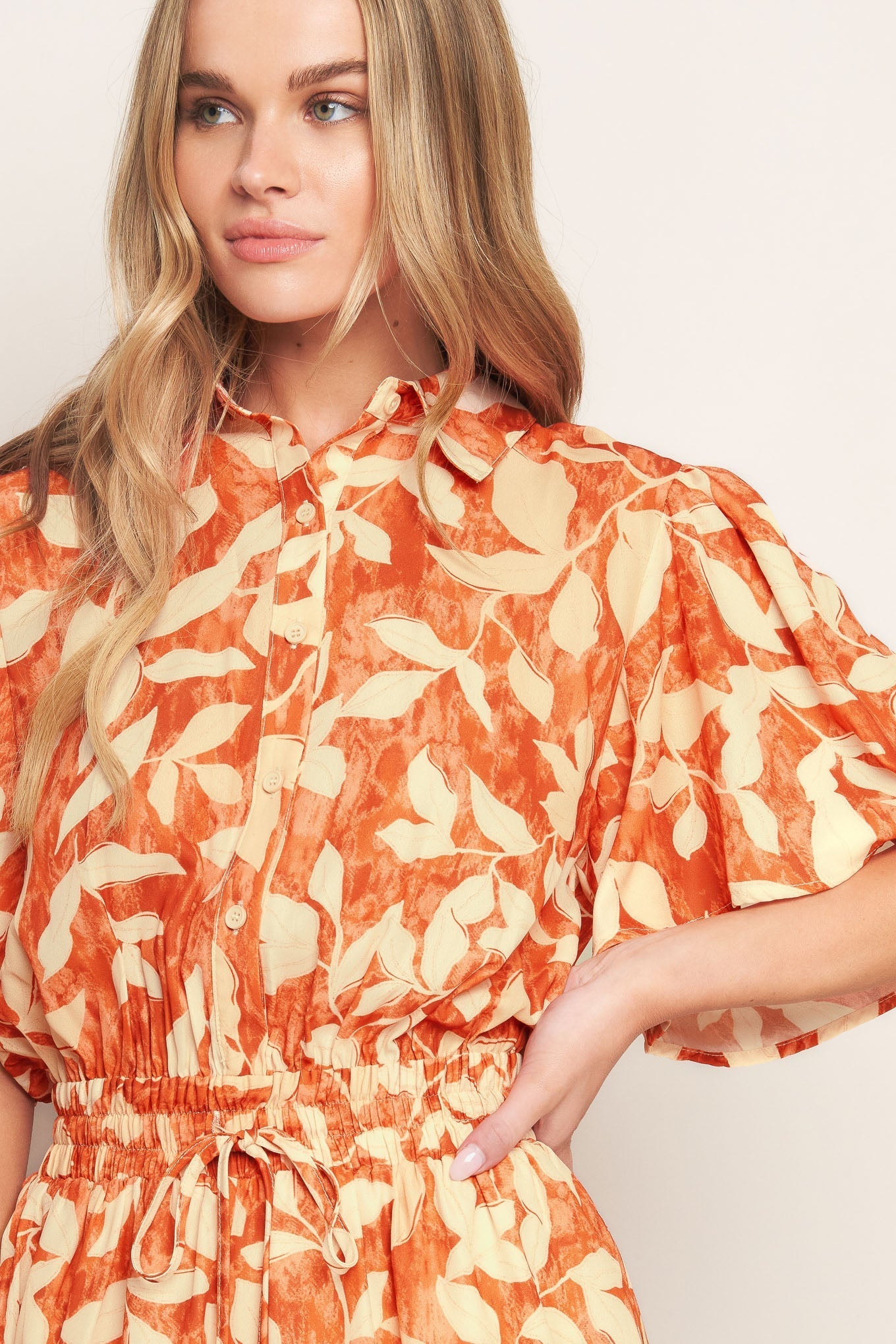 TIMELESS GRACE WOVEN ROMPER Flying Tomato