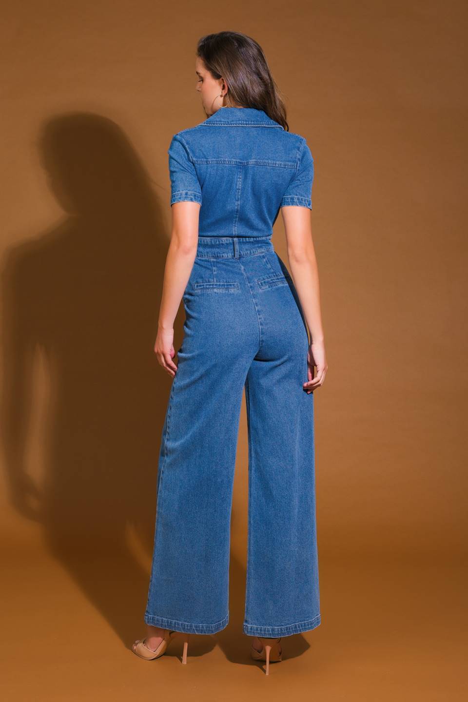 CATCH YOUR GAZE DENIM JUMPSUIT Flying Tomato