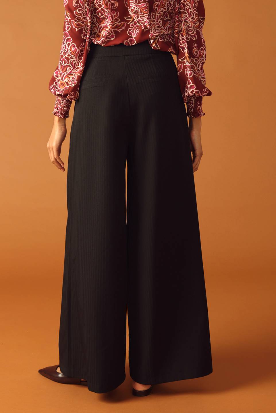 SWEET REMINISCENCE WOVEN WIDE LEG PANTS