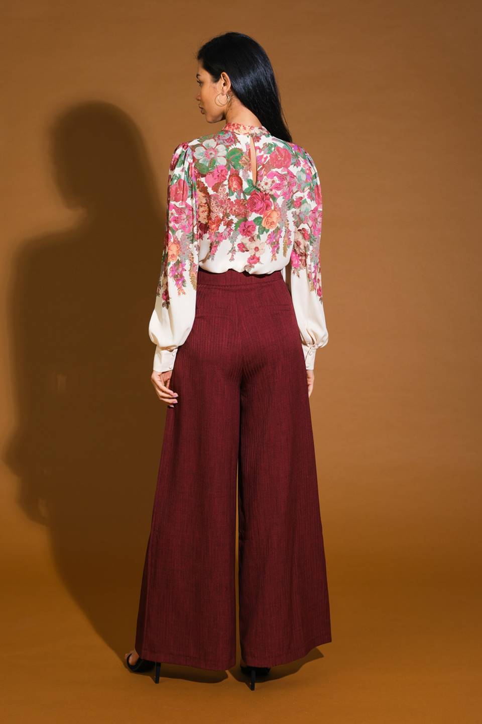 SWEET REMINISCENCE WOVEN WIDE LEG PANTS