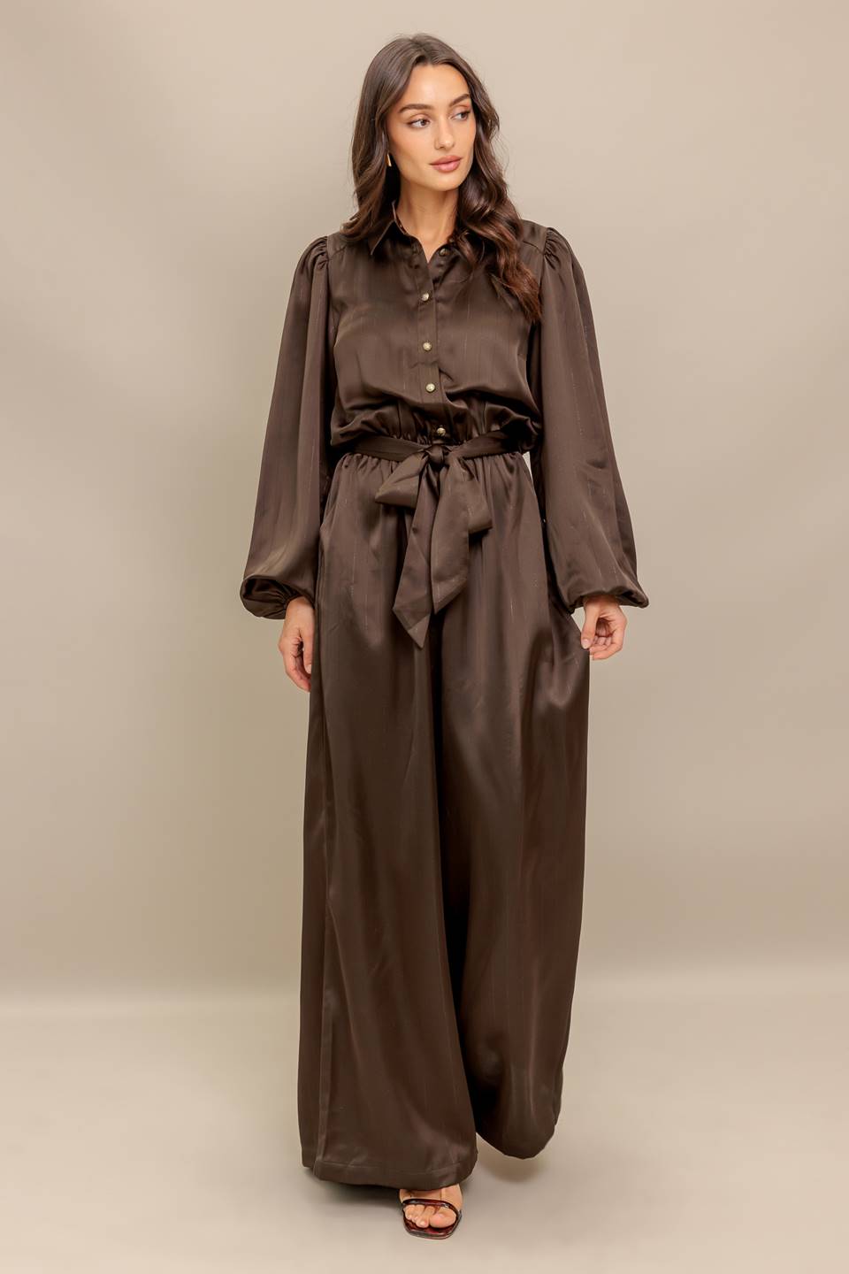 SUGAR BROWNIE WOVEN JUMPSUIT Flying Tomato