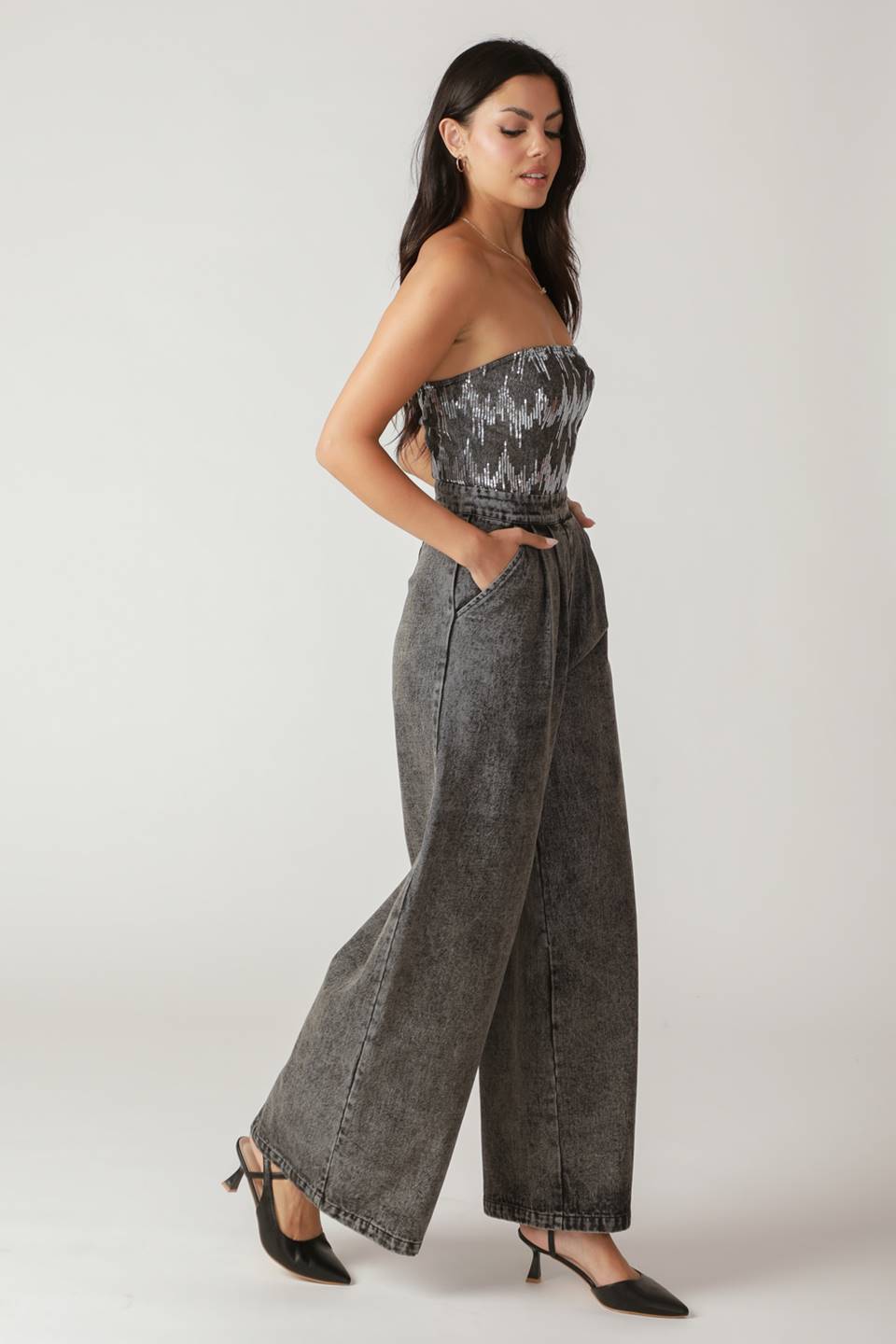DELICATE TOUCH DENIM JUMPSUIT Flying Tomato