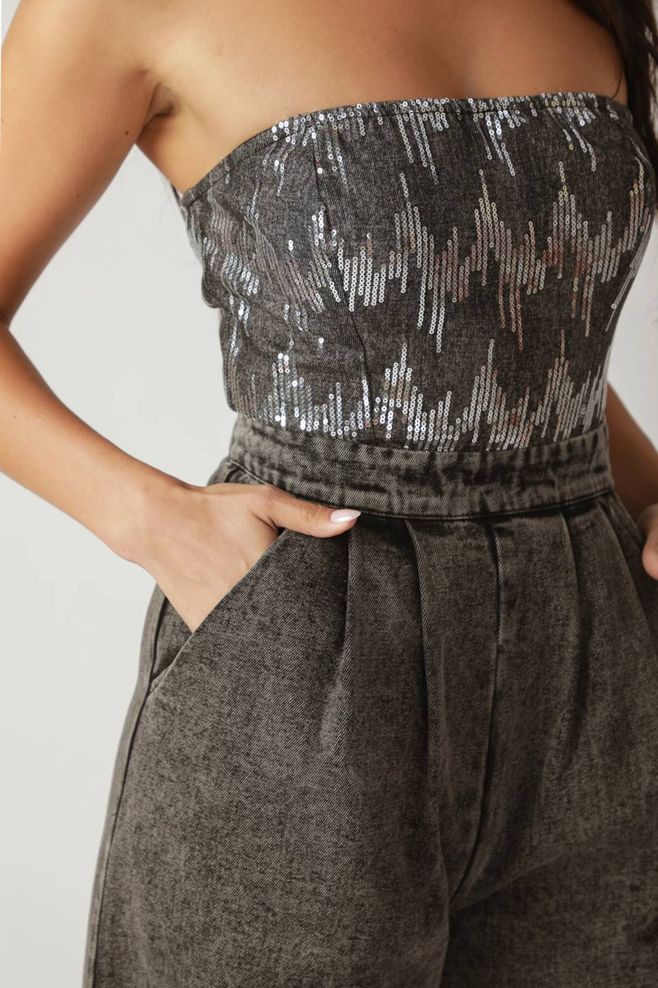 DELICATE TOUCH DENIM JUMPSUIT Flying Tomato