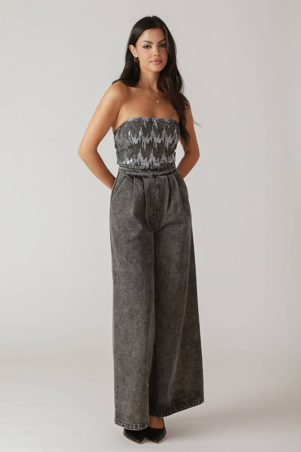 DELICATE TOUCH DENIM JUMPSUIT Flying Tomato