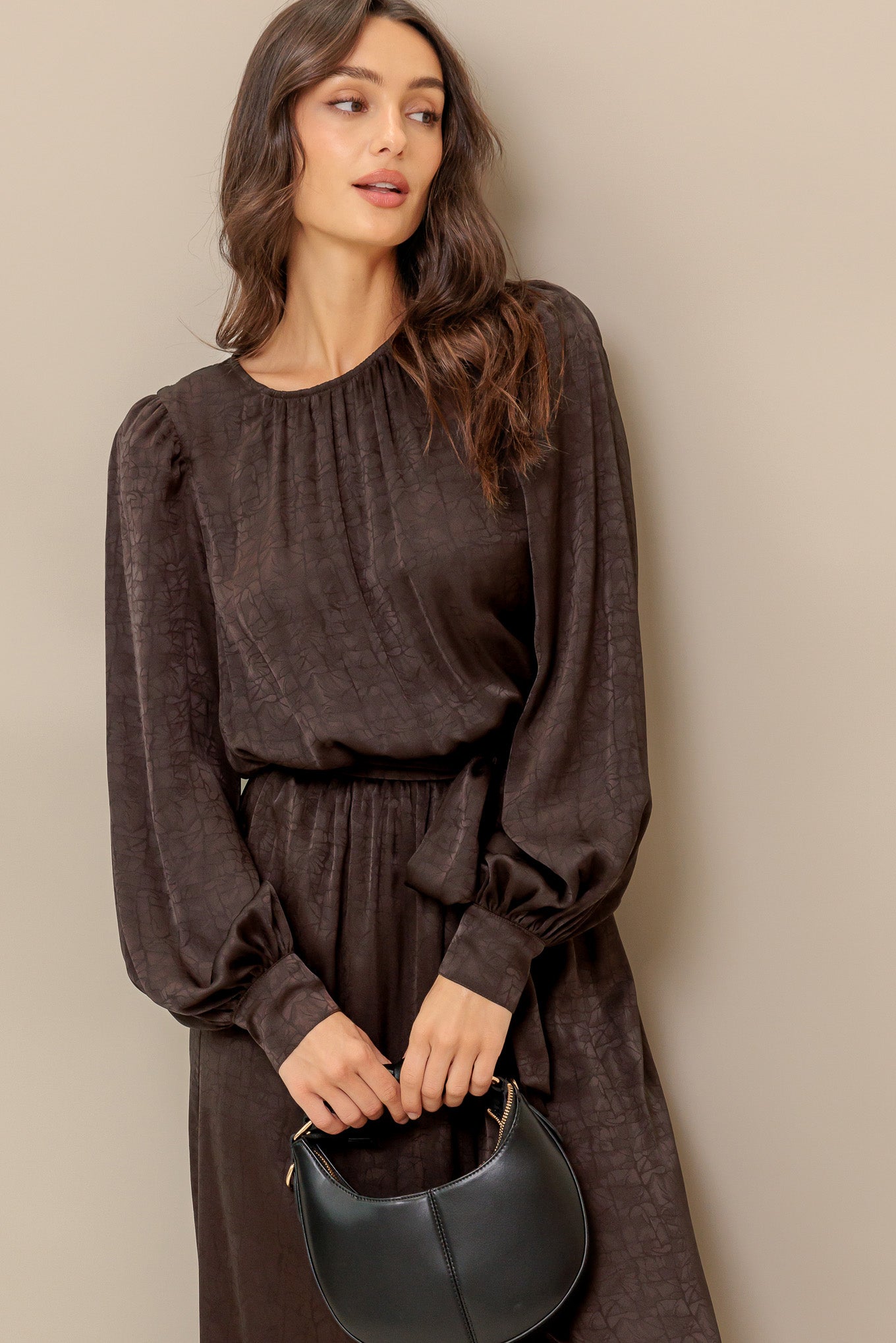 ESPRESSO WHISPER WOVEN JUMPSUIT Flying Tomato