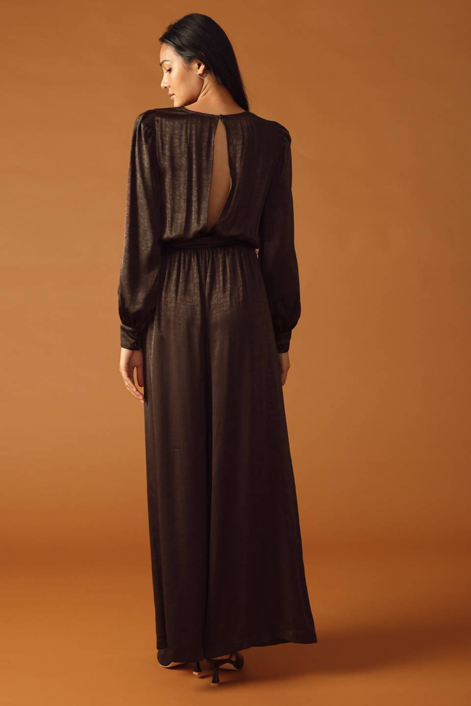 ANGEL EYES BROWN WOVEN JUMPSUIT