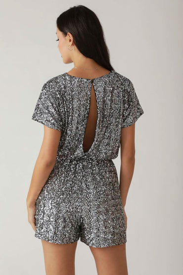 Glittering Moments Sequin Romper