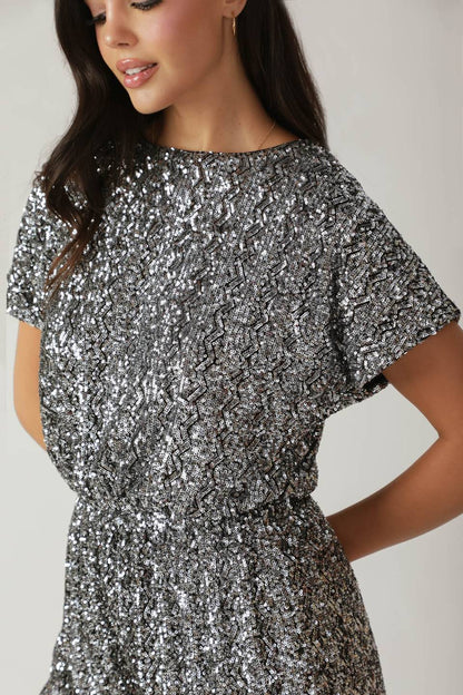 Glittering Moments Sequin Romper