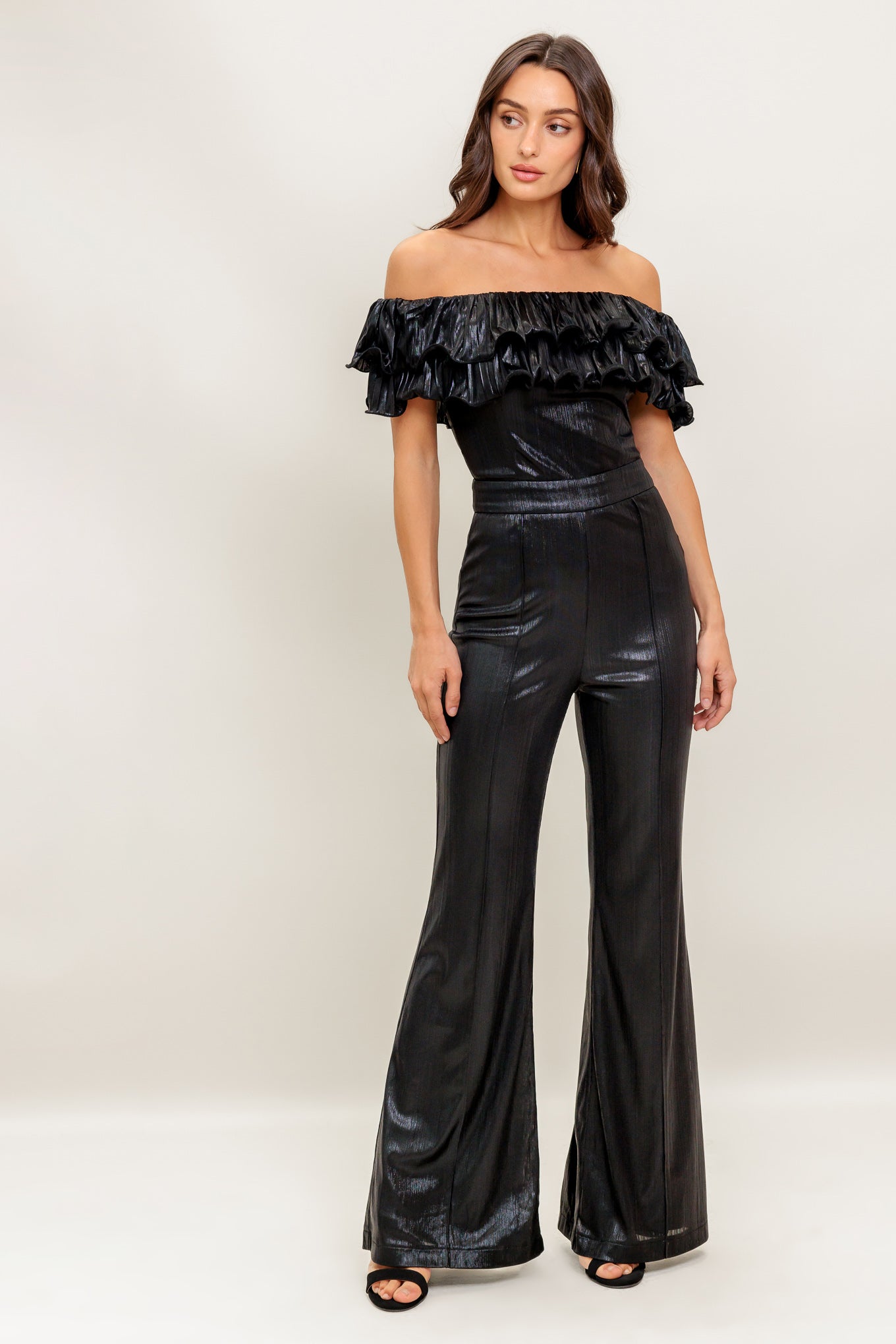 ANGEL EYES COATED WOVEN JUMPSUIT Flying Tomato