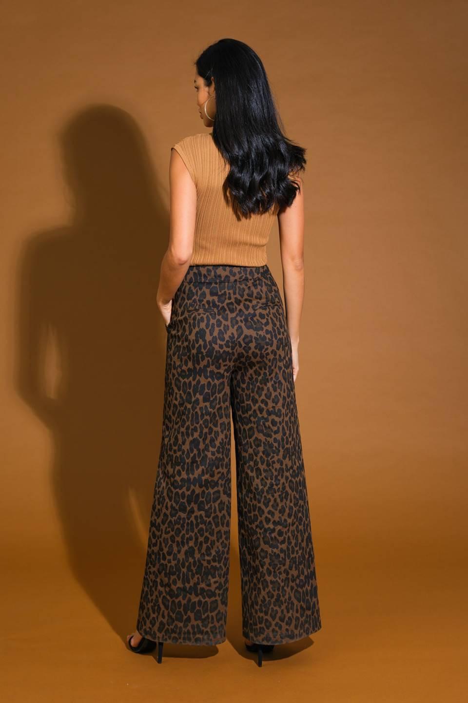 Rear view of the Flying Tomato ETERNAL ROMANCE WOVEN PANTS, showcasing the flattering silhouette and comfortable fit from beh