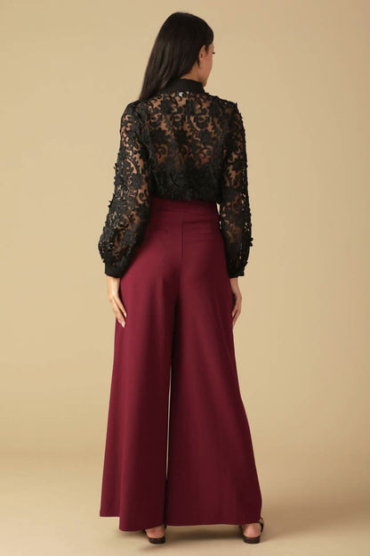 WOVEN WANDERLUST WIDE LEG PANTS