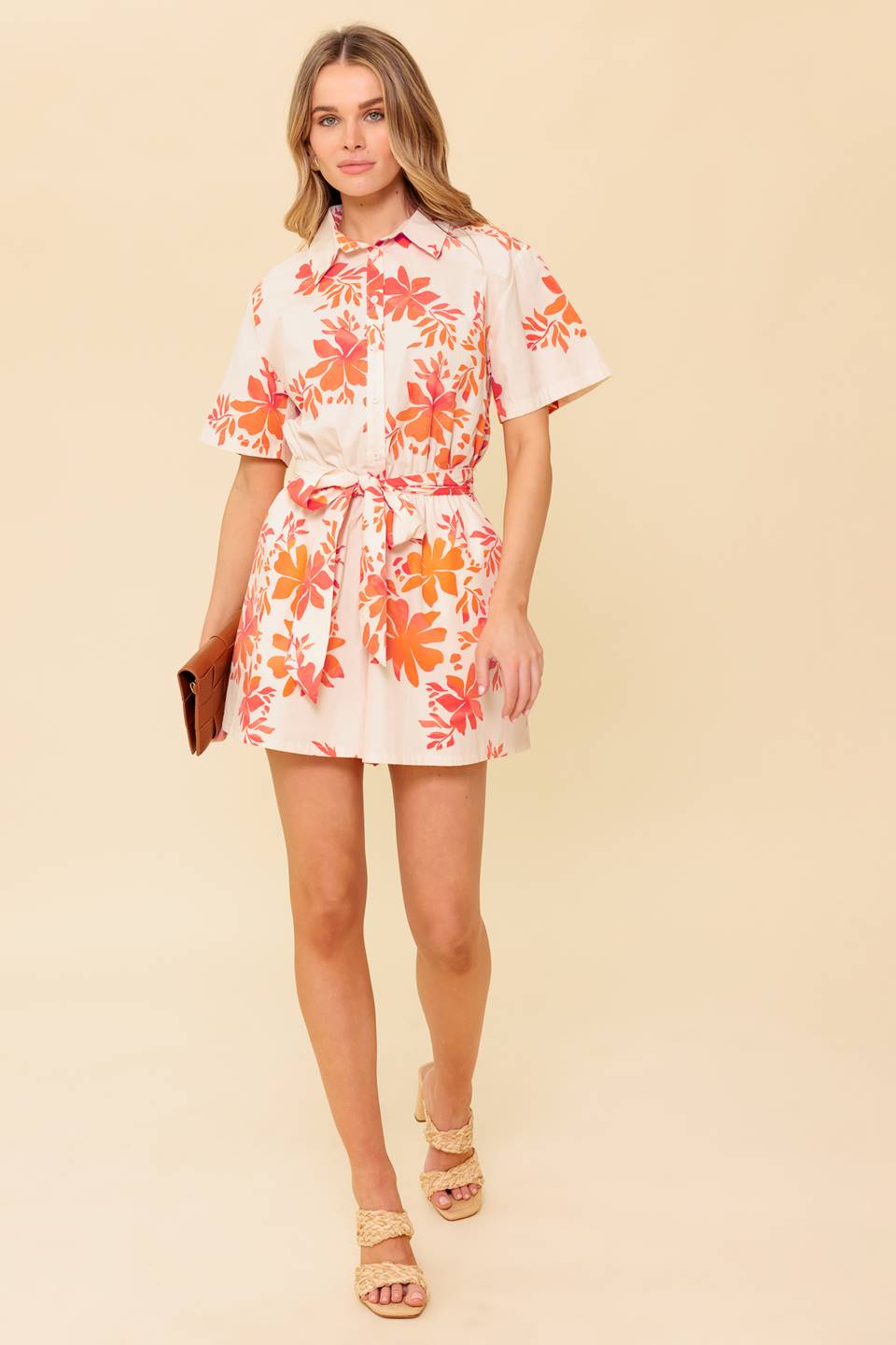 SOUTHERNMOST CHARM WOVEN ROMPER Flying Tomato
