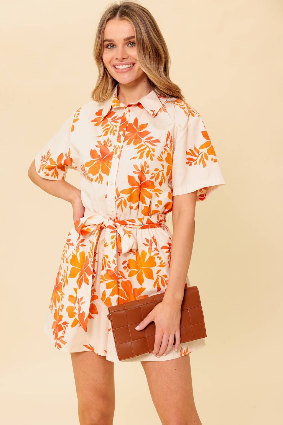 SOUTHERNMOST CHARM WOVEN ROMPER Flying Tomato