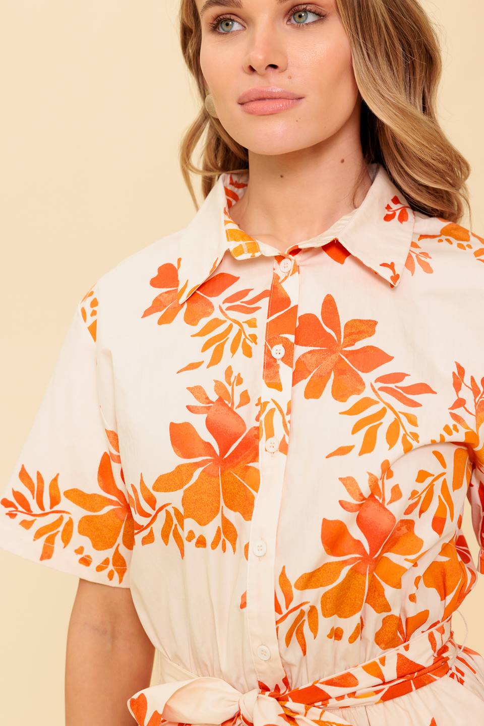 SOUTHERNMOST CHARM WOVEN ROMPER Flying Tomato