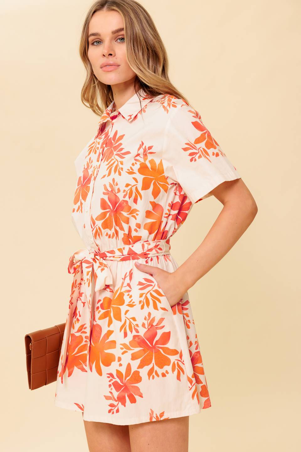 SOUTHERNMOST CHARM WOVEN ROMPER Flying Tomato