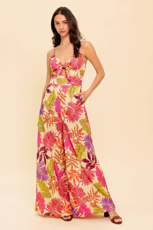 SAFE HAVEN PINK WOVEN JUMPSUIT Flying Tomato