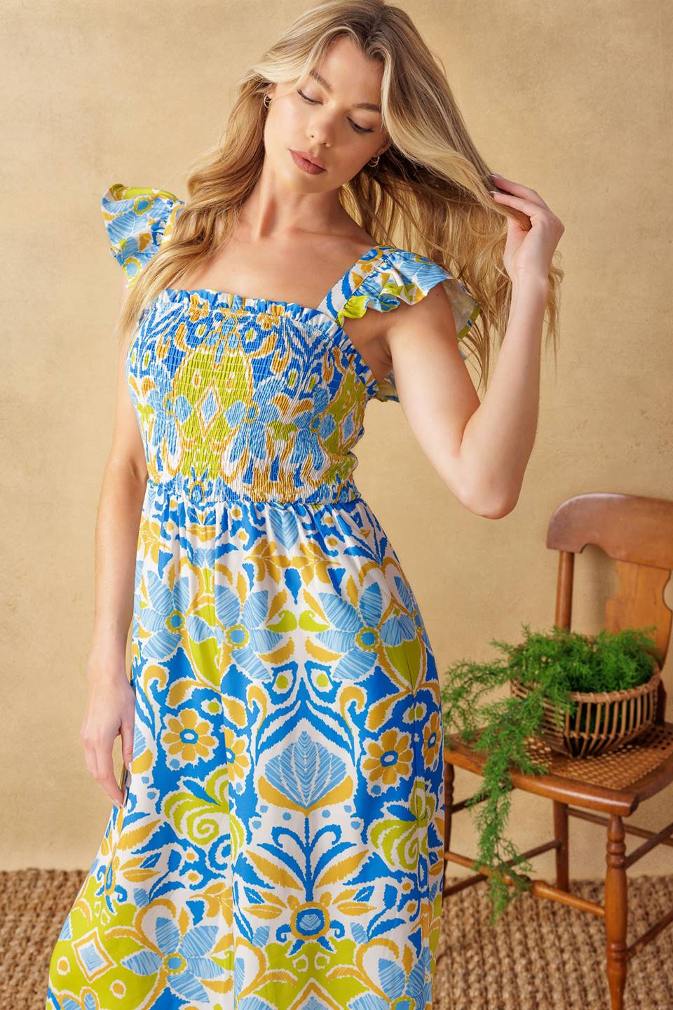 NO NEED TO WORRY WOVEN JUMPSUIT Flying Tomato