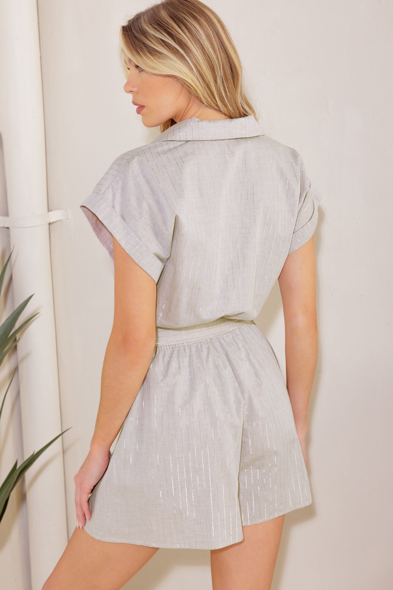 CALM REFLECTIONS WOVEN ROMPER Flying Tomato
