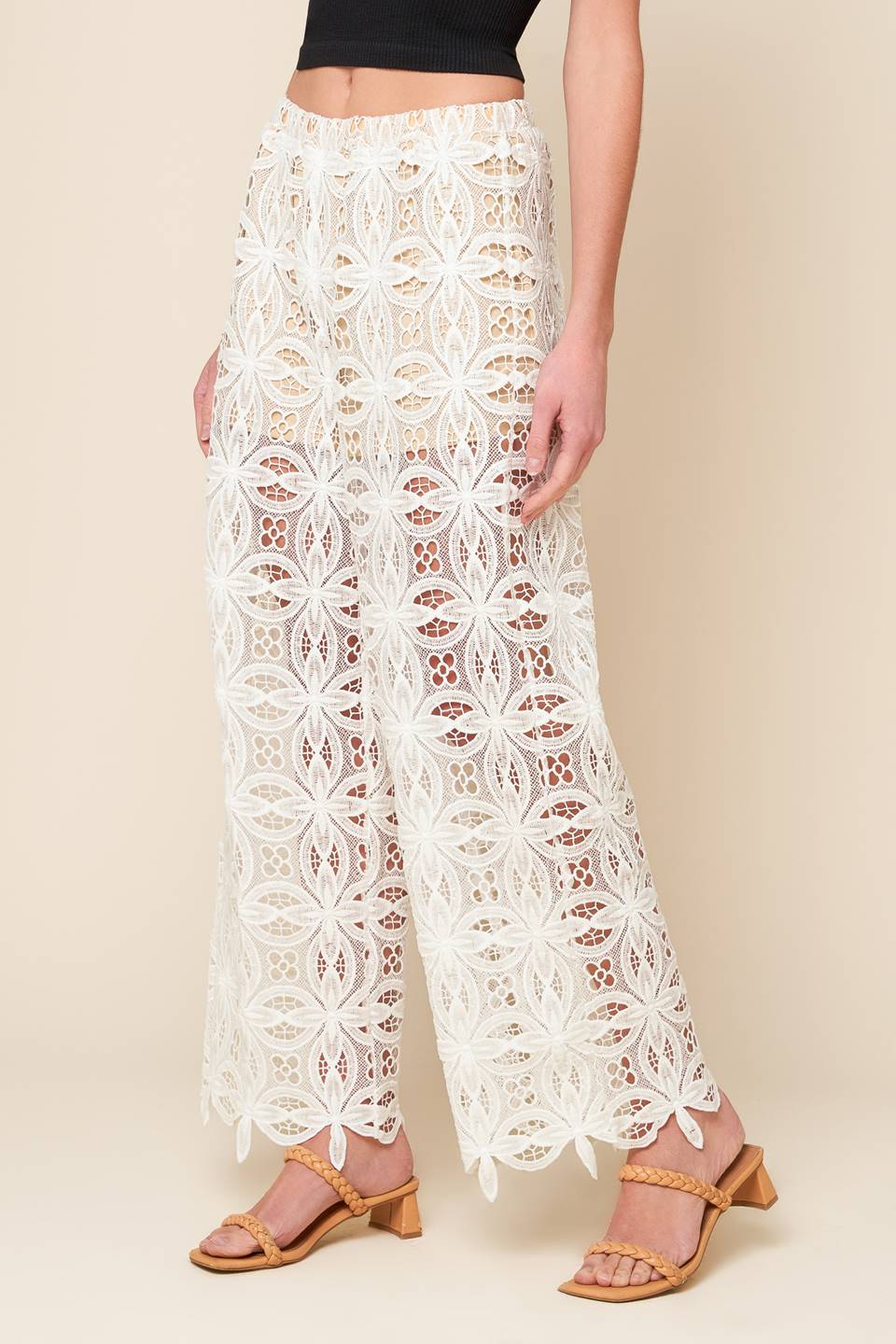 MEMORABLE FLIRT WOVEN LACE PANTS Flying Tomato