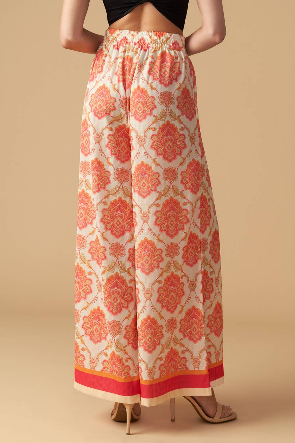 INTO THE NIGHT WOVEN WIDE LEG PANTS Flying Tomato