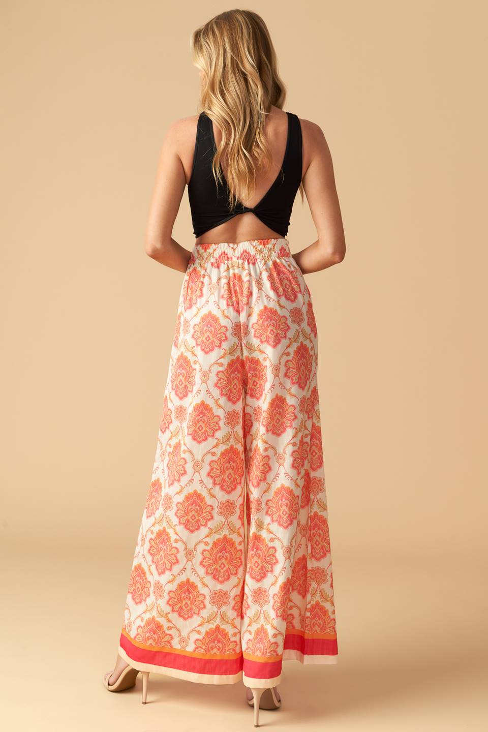 INTO THE NIGHT WOVEN WIDE LEG PANTS Flying Tomato